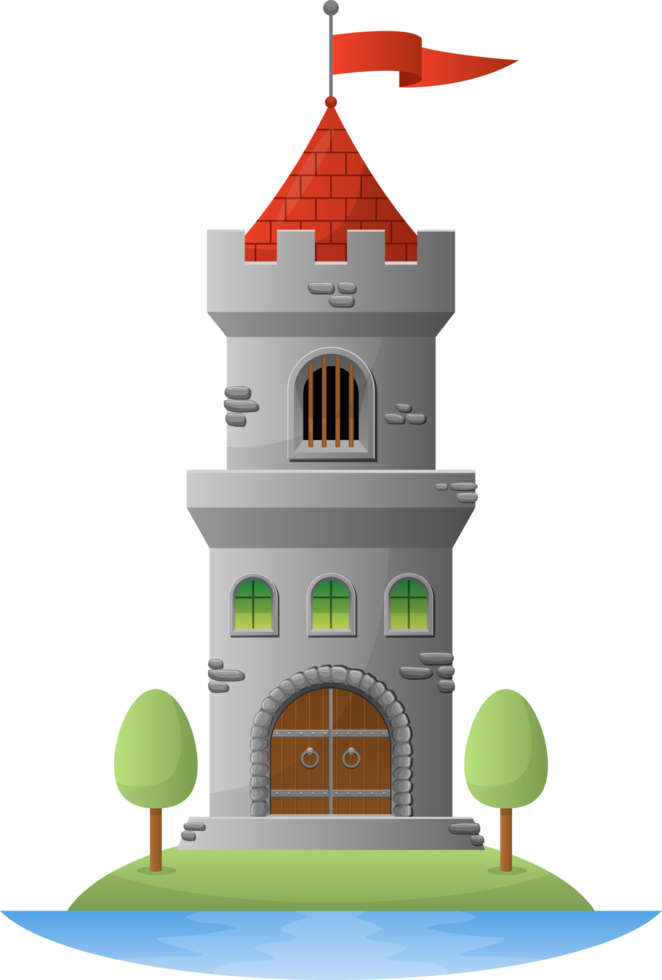 illustration de conception clipart château médiéval png