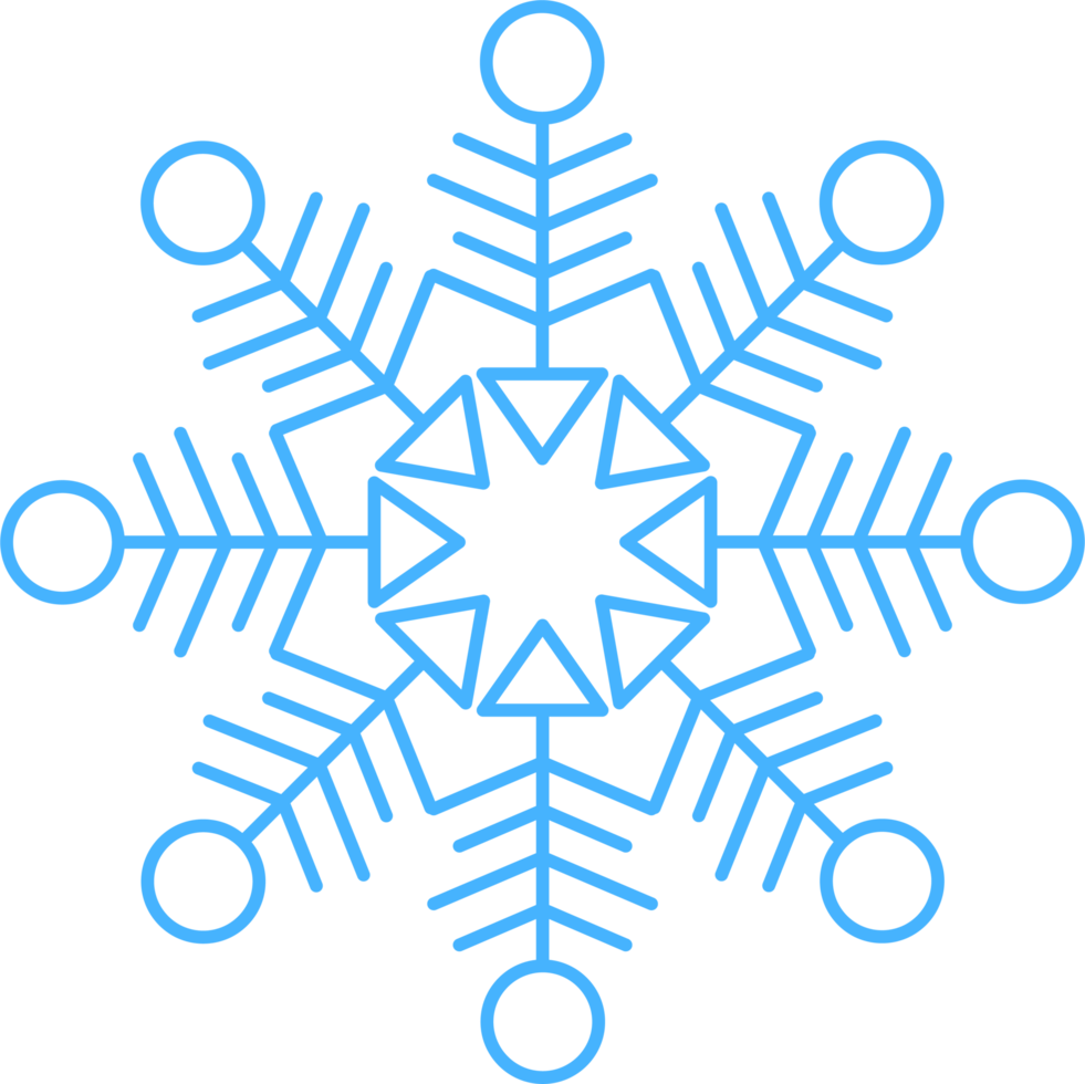 Snowflakes clipart design illustration png