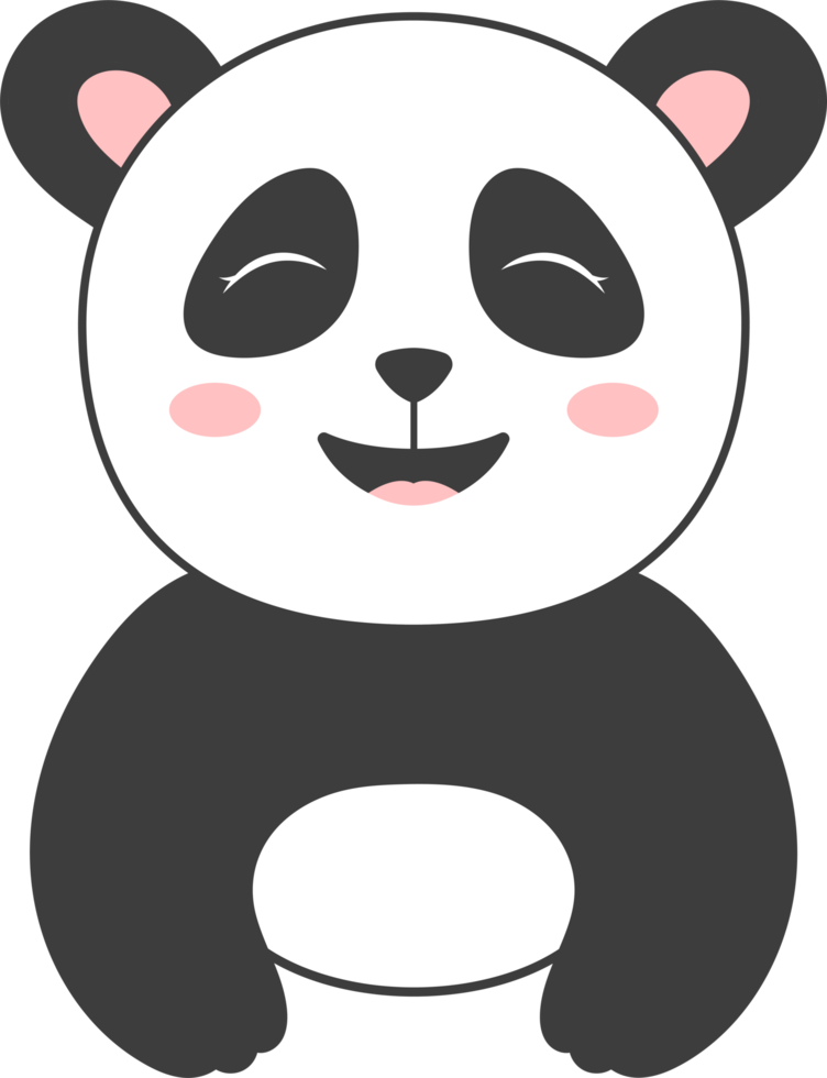 ilustração de design de clipart de urso panda png