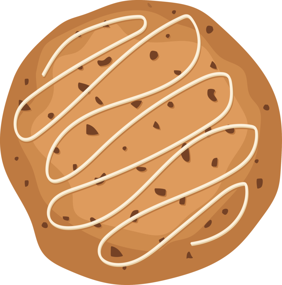 ilustración de diseño de imágenes prediseñadas de galletas caseras sabrosas png