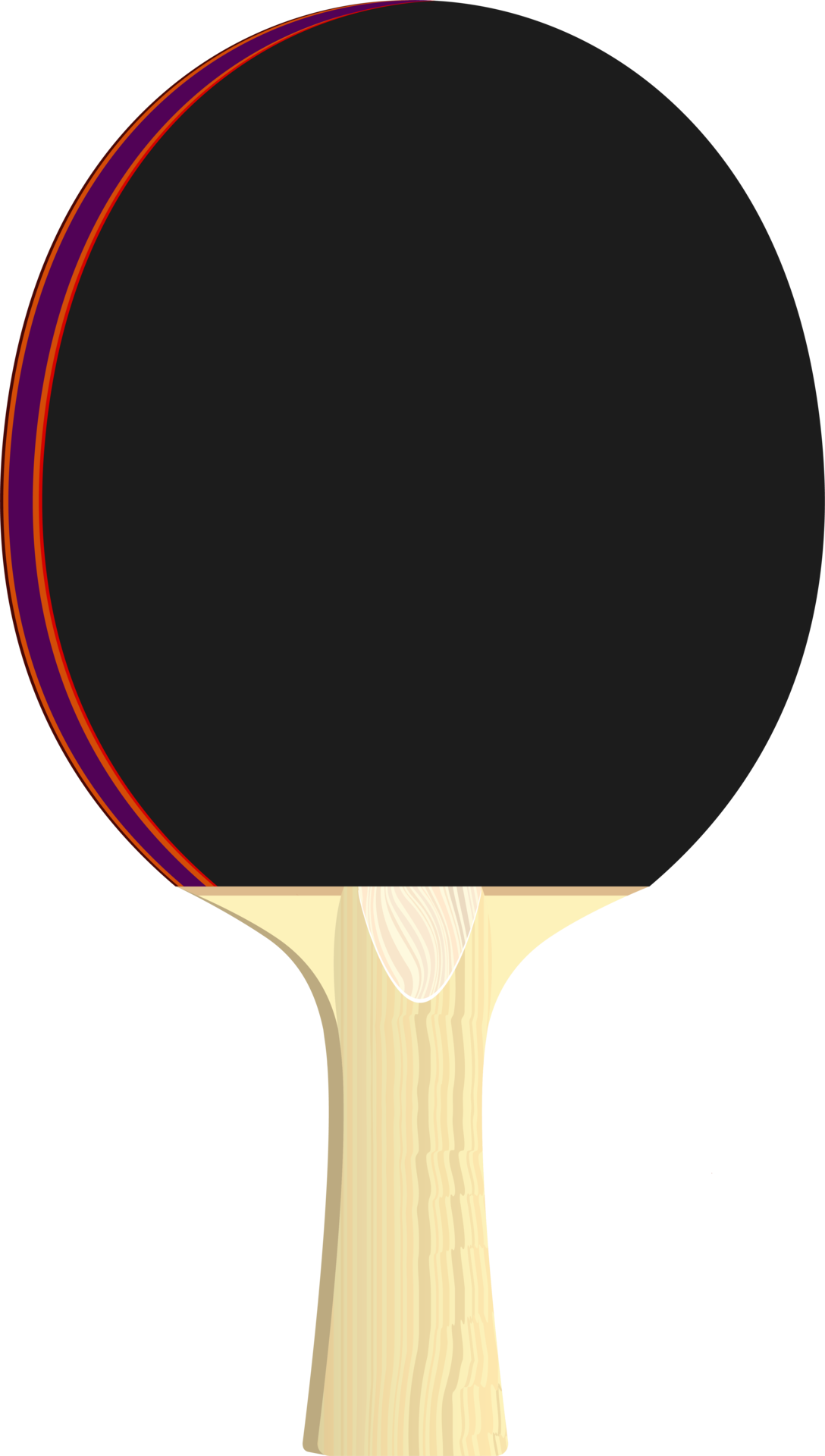 Table tennis racket and ball clipart design illustration 9398584 PNG