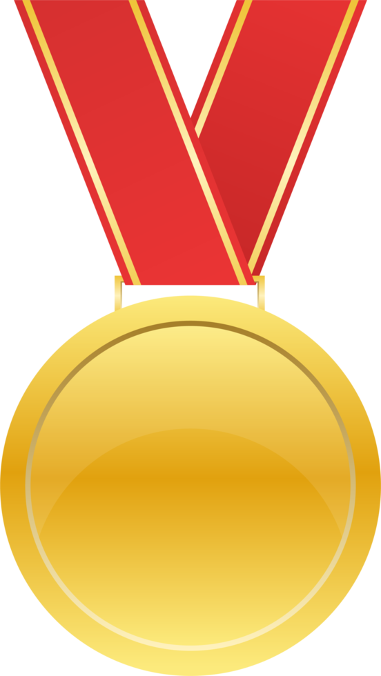 Winner medal clipart design illustration png