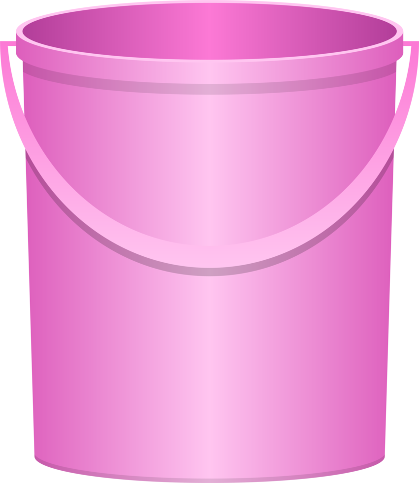 Realistic bucket clipart design illustration png