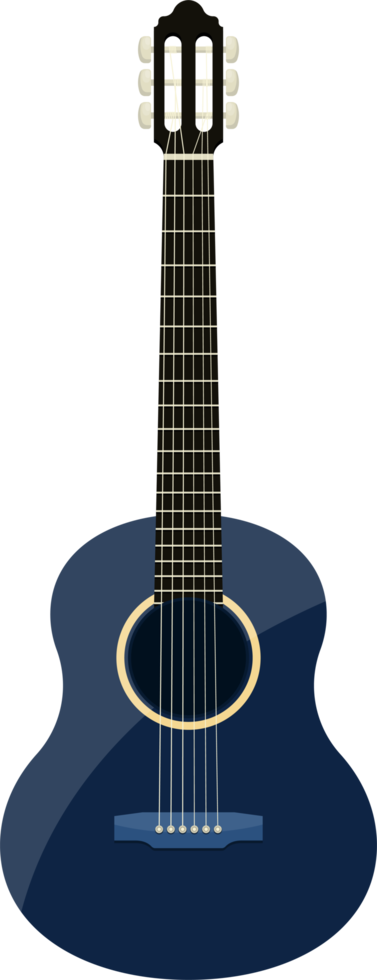 ilustração de design de clipart de guitarra clássica elegante png