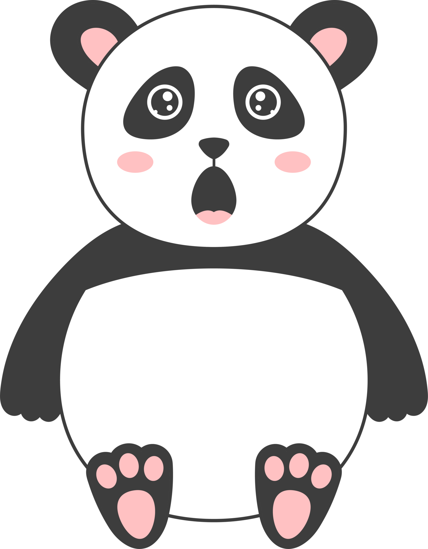 Baixe Mesa de Desenho Artístico com Desenho de Urso Panda PNG - Creative  Fabrica