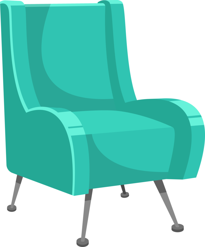 Beautiful arm chair clipart design illustration png