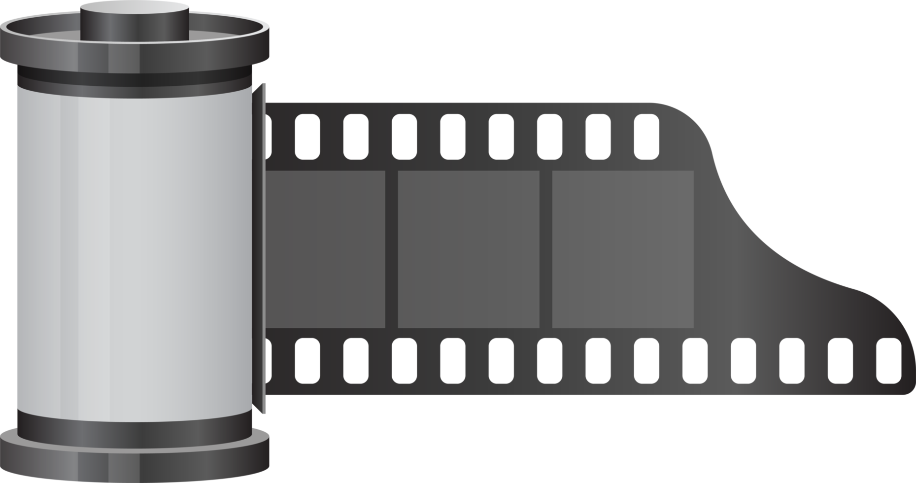 Camera film roll clipart design illustration png