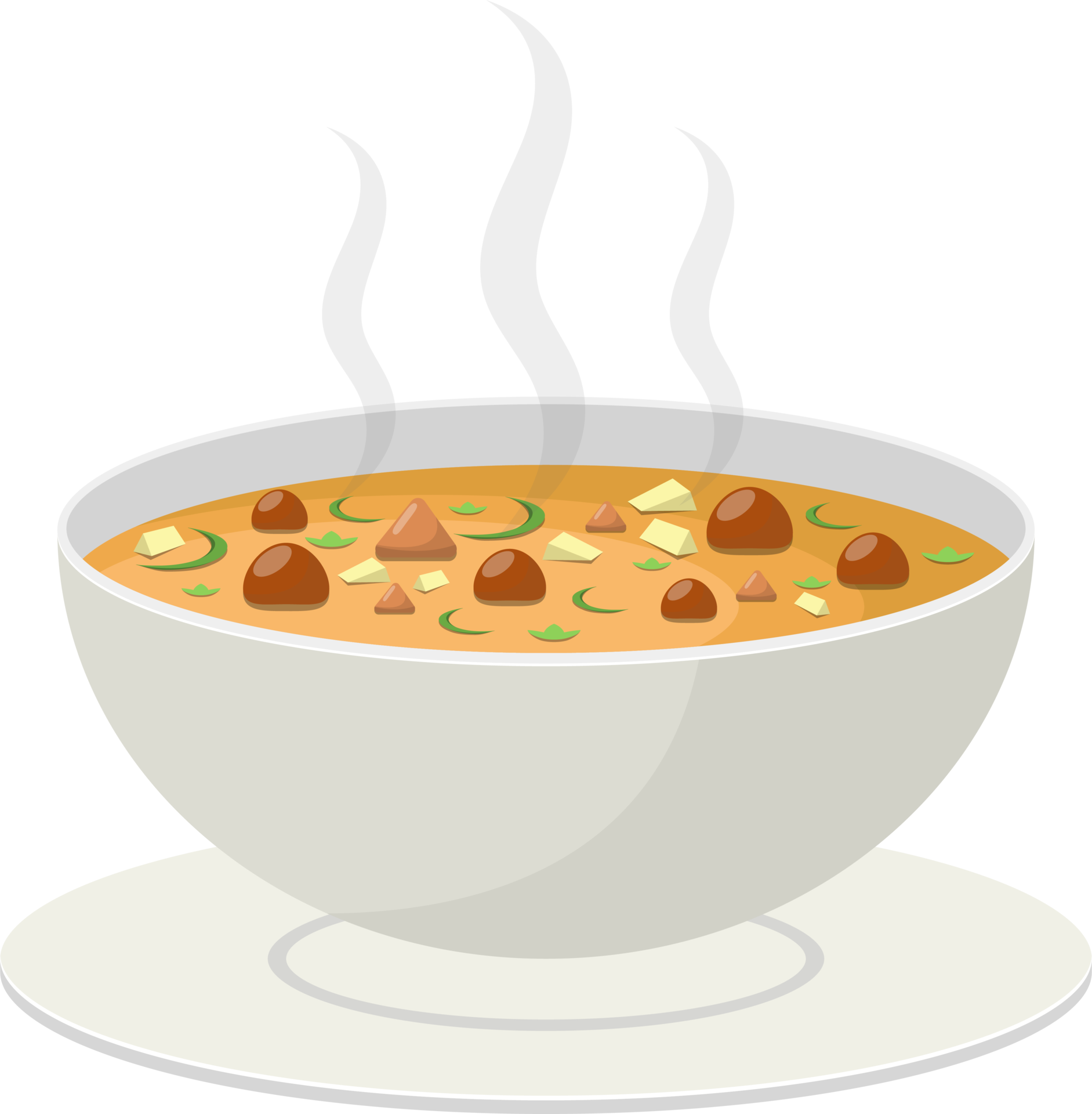 Hot vegetable soup clipart design illustration 9399085 PNG