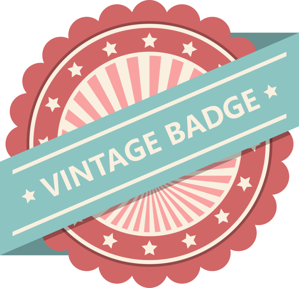 vintage badge clipart ontwerp illustratie png