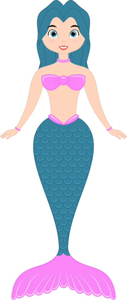 Mermaid clipart design illustration png