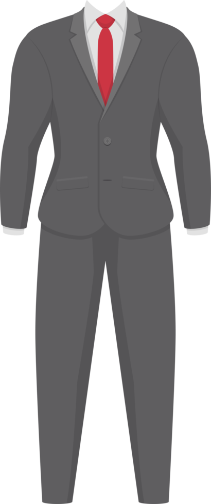 Business man suit clipart design illustration png