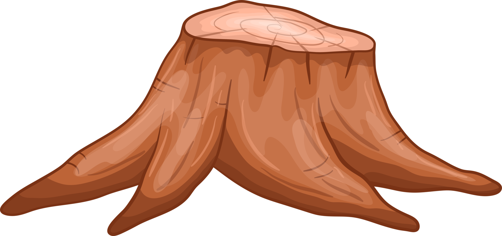 Tree stump clipart design illustration png