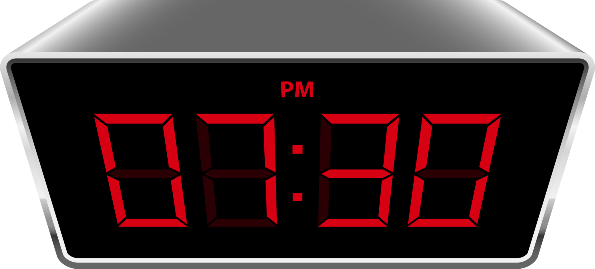 Digital clock clipart design illustration png