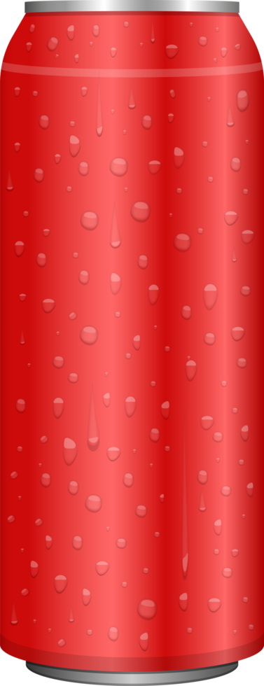 Realistic matal soda can clipart design illustration png