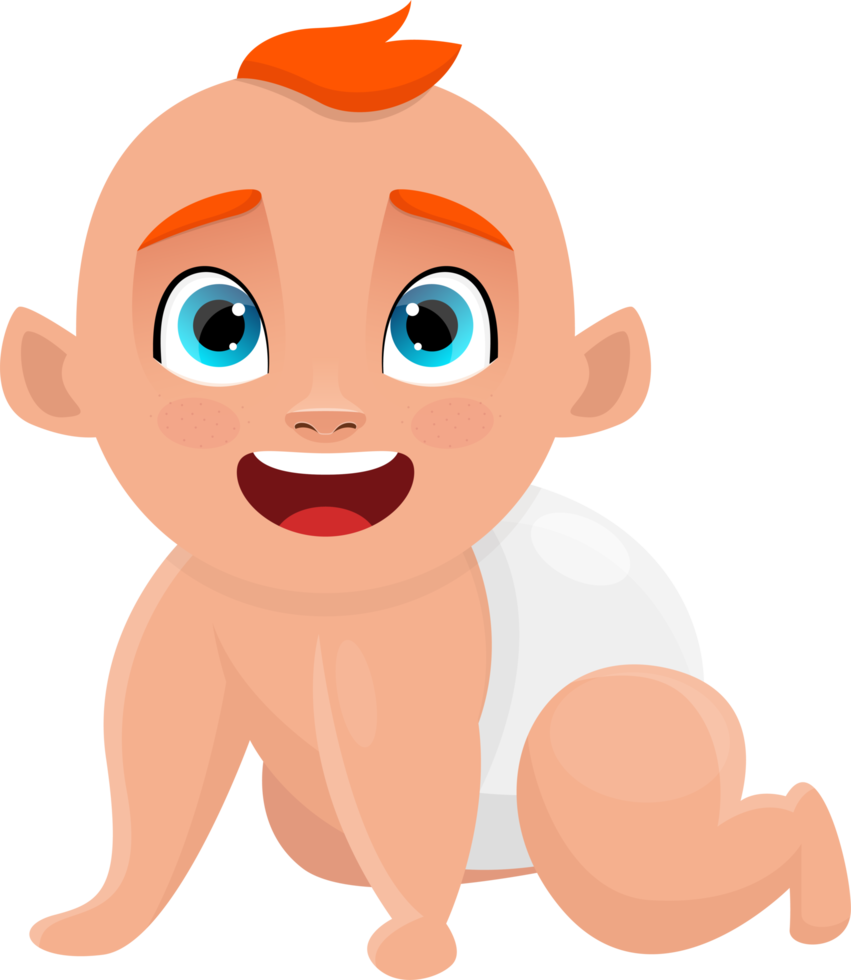 schattige baby clipart ontwerp illustratie png