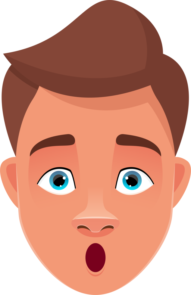 Man face expression clipart design illustration 9400134 PNG