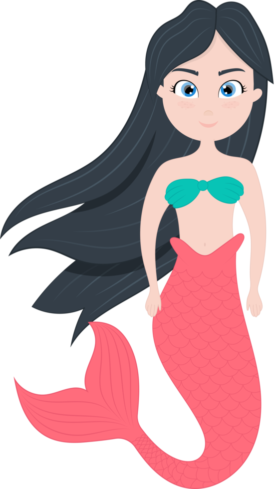 Mermaid clipart design illustration png