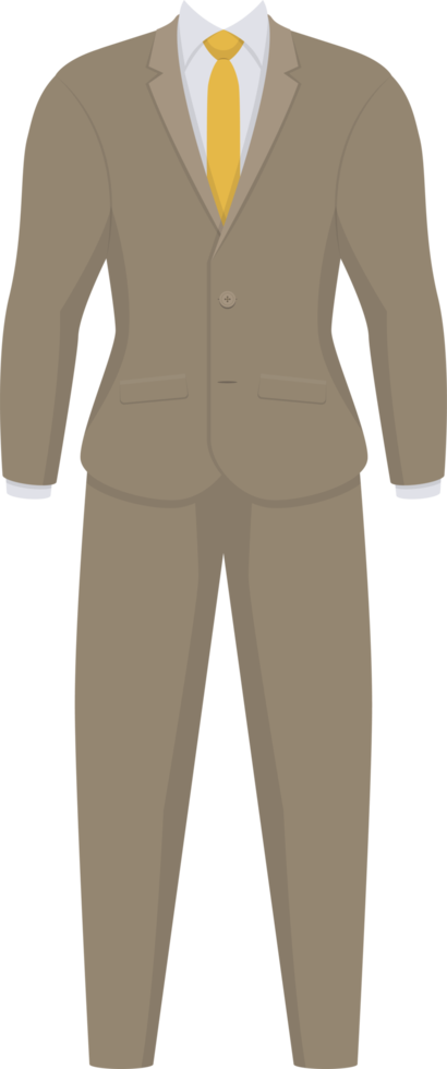 Business man suit clipart design illustration png