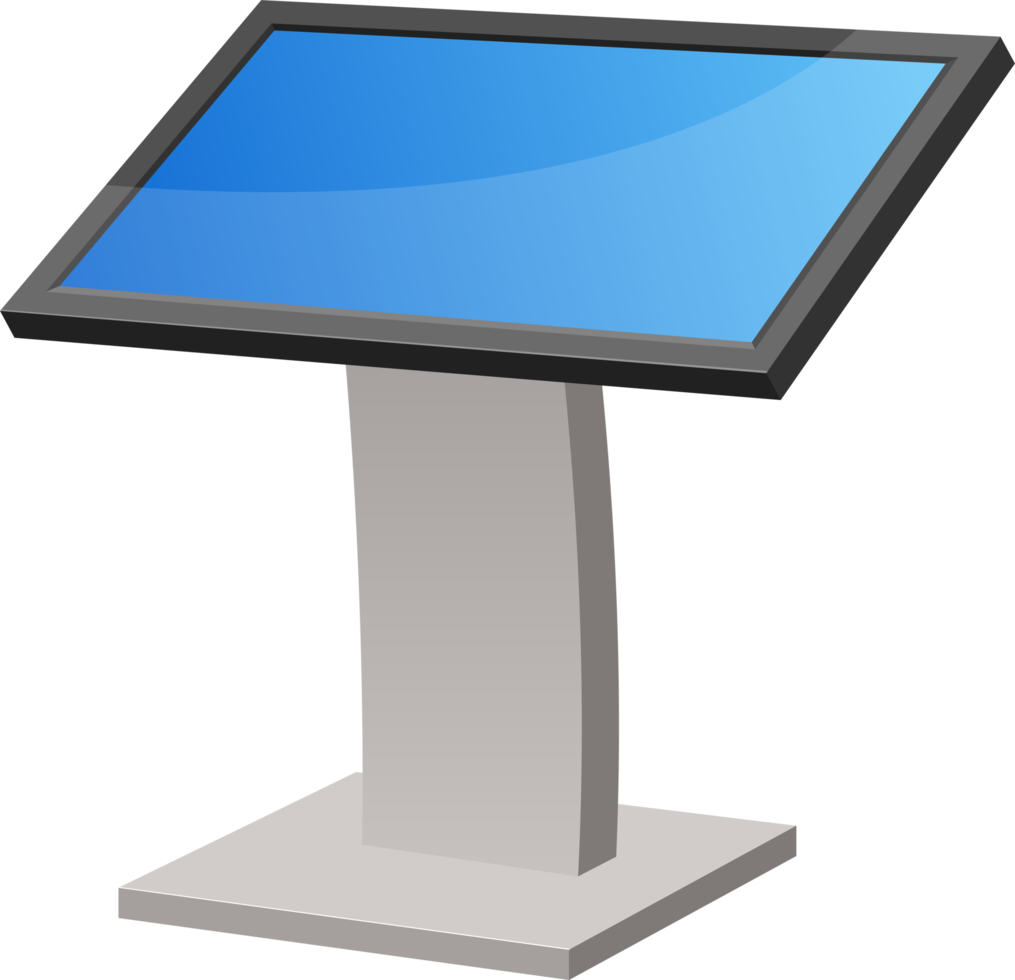 Digital kiosk clipart design illustration png