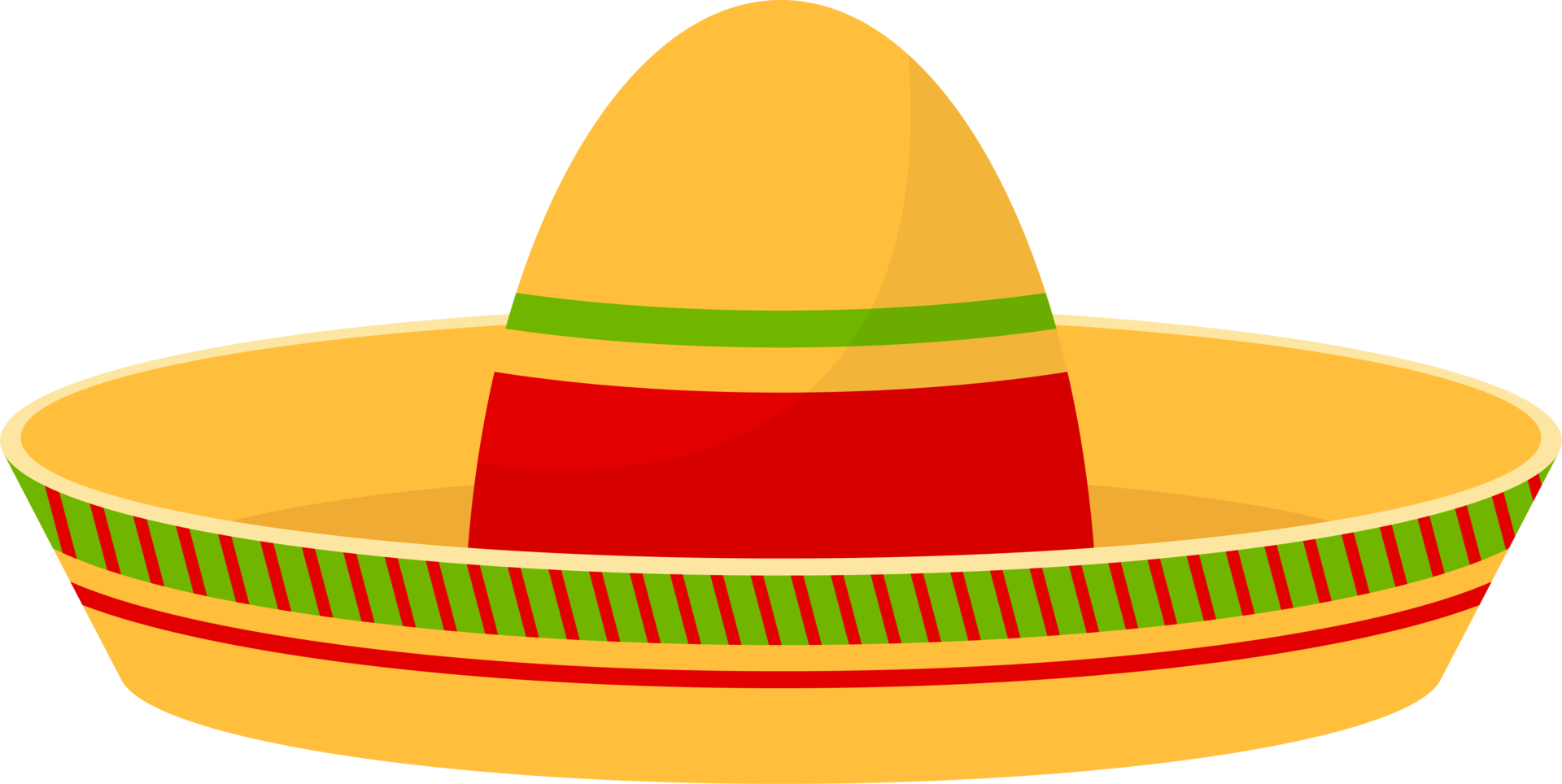 Mexican hat clipart design illustration png