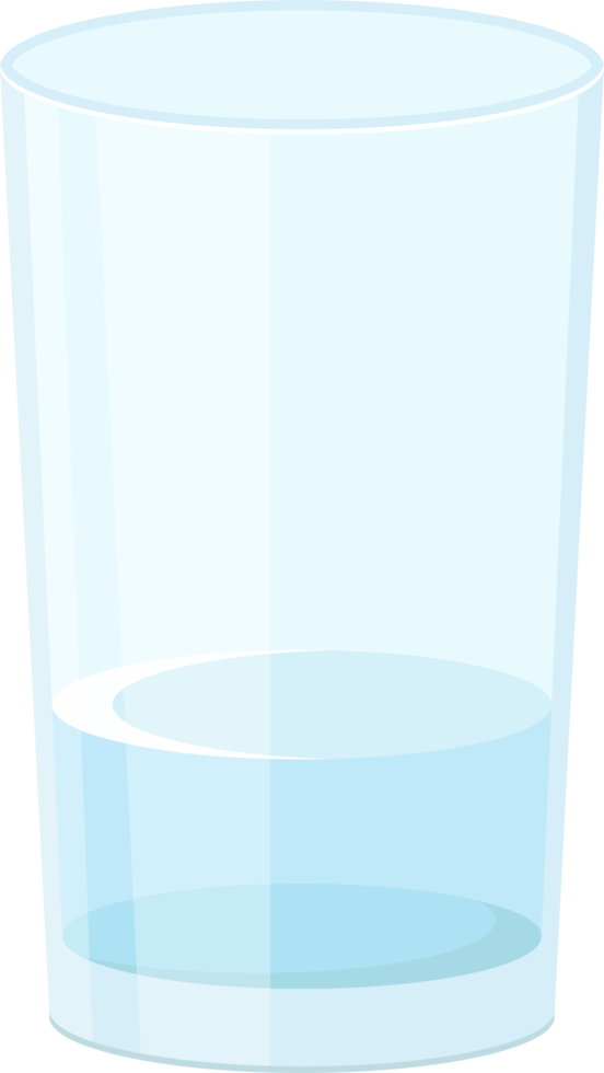 glas water met ijsblokjes clipart png