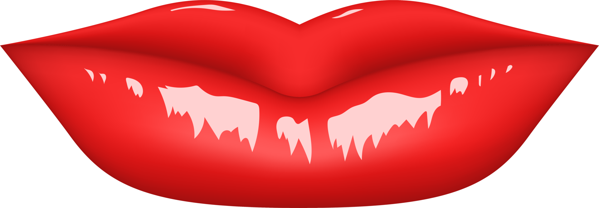 Ilustración de diseño de imágenes prediseñadas de labios rojos png