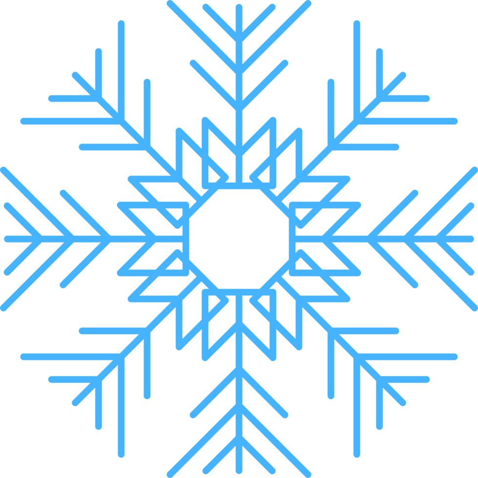 ilustração de design de clipart de flocos de neve png