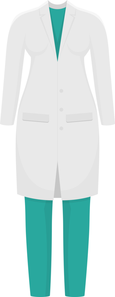 ilustración de diseño de imágenes prediseñadas de ropa médica png