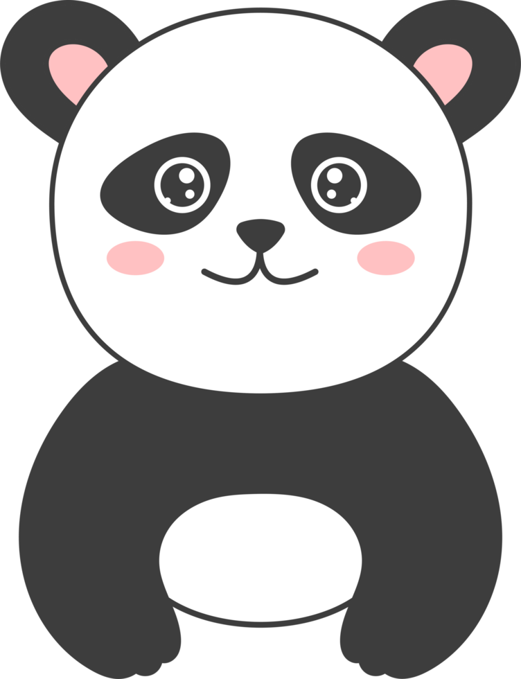 Pandabär-Clipart-Design-Illustration png