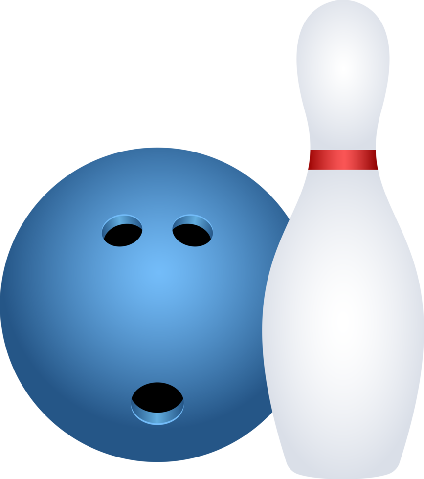 bowling element clipart design illustration png