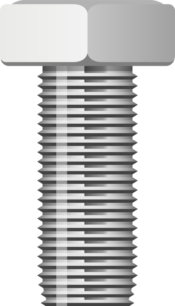 Hex bolt clipart design illustration png