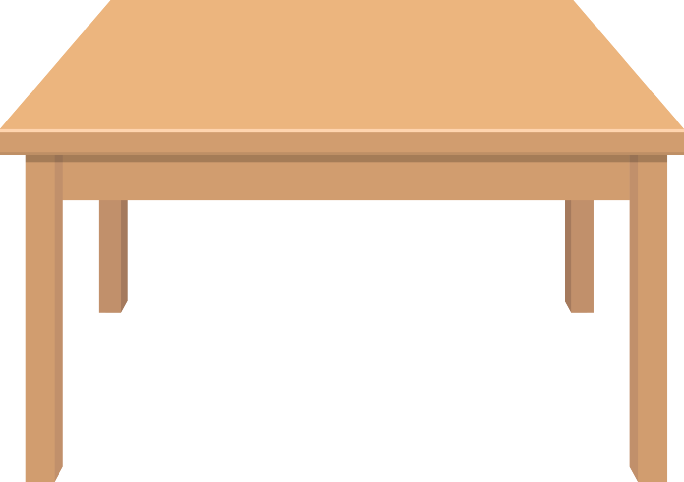 Ilustración de diseño de imágenes prediseñadas de mesa de madera png