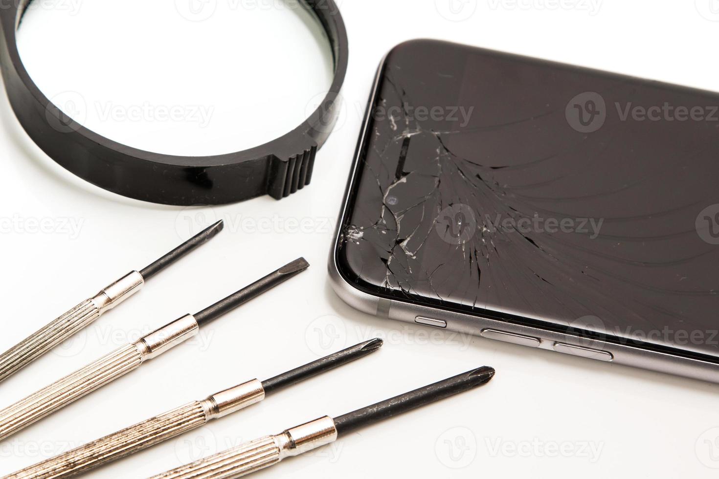 Smart phone and tools for repair photo