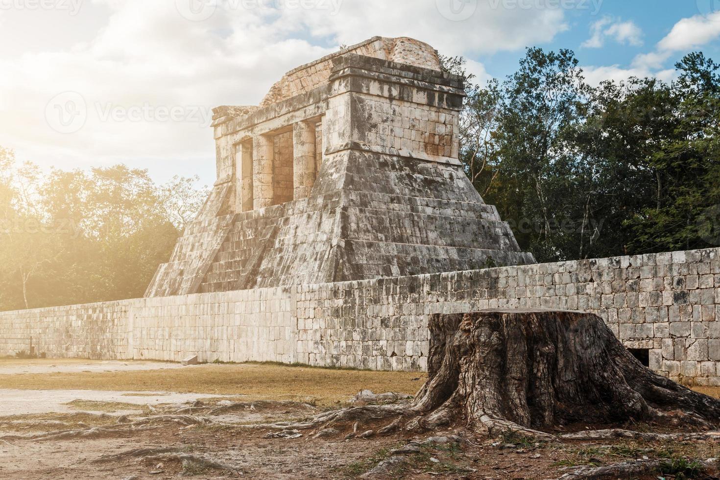 Ancient ruins at Chichen Itza photo