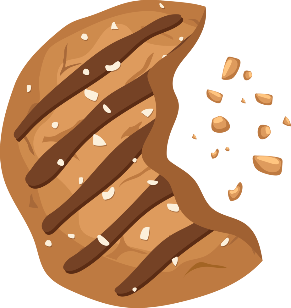 Homemade tasty cookies clipart design illustration png