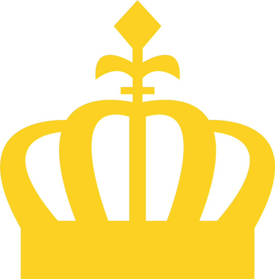 Royal crown clipart design illustration png