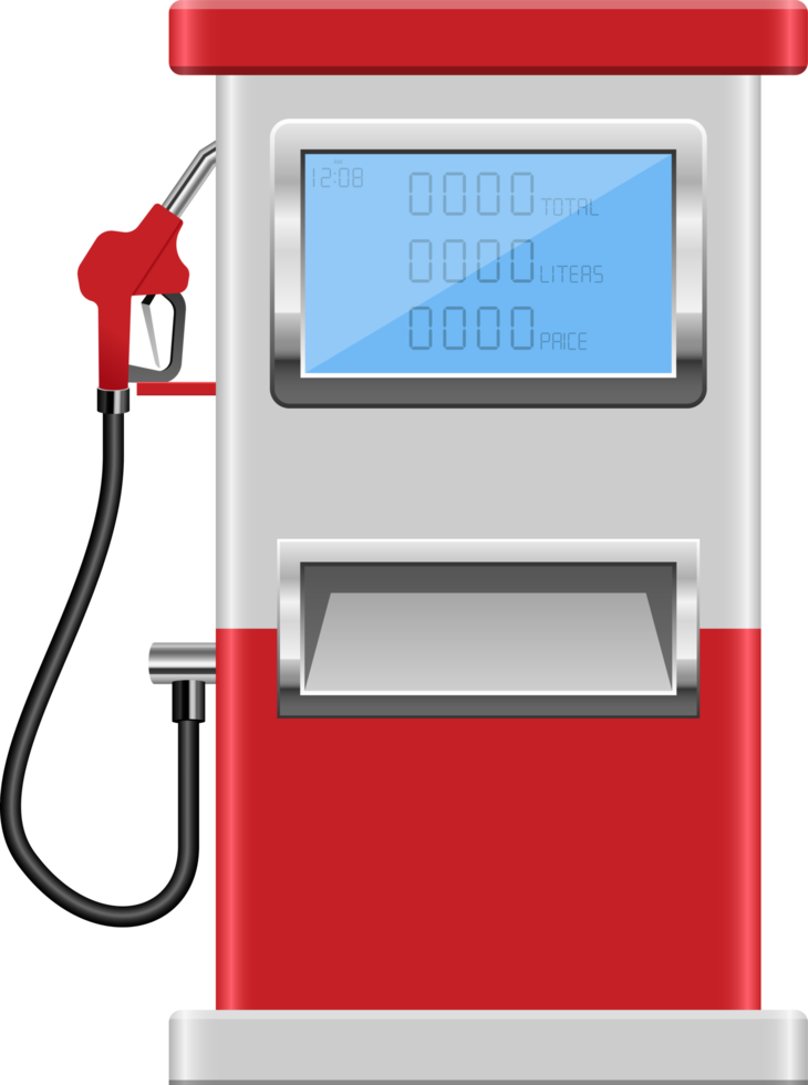 Gas pump clipart design illustration png