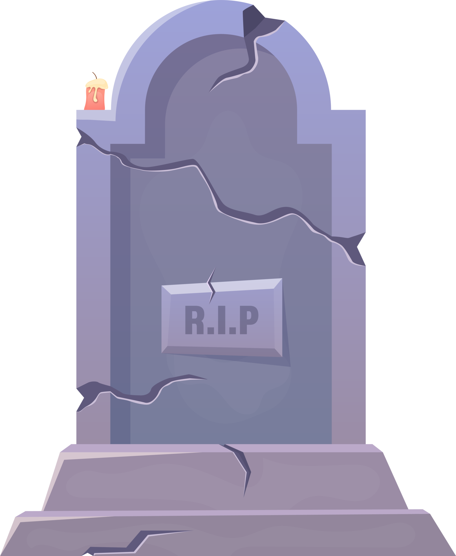 Free: Related Gravestone Clipart Transparent - Rip Tombstone Png 