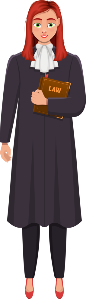 Judge woman clipart design illustration png