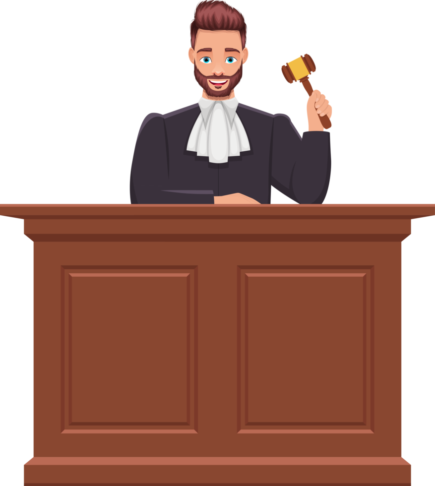 Judge man clipart design illustration png