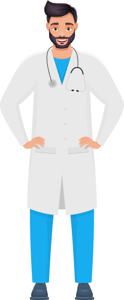 homme médecin clipart conception illustration png