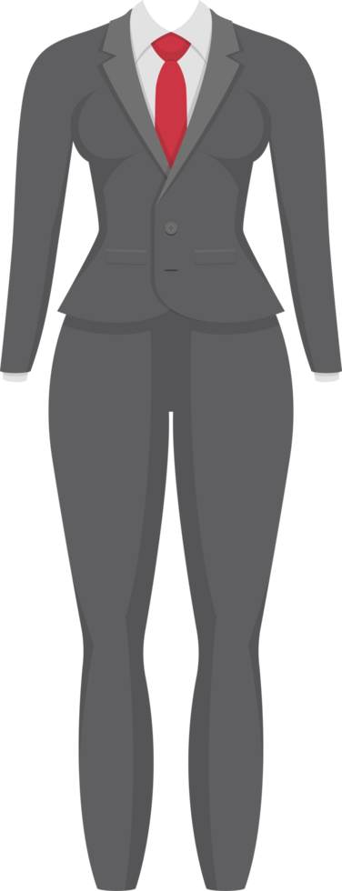 Woman suit clipart design illustration png