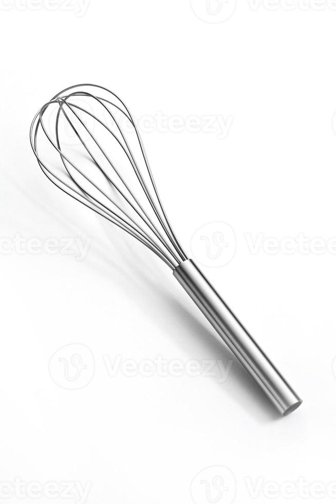 Stainless steel egg beater or egg whisk photo