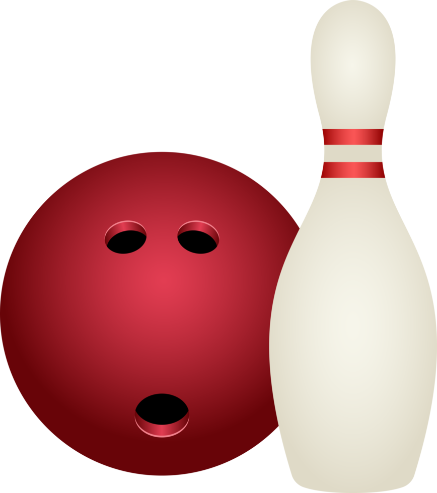 illustration de conception clipart éléments de bowling png