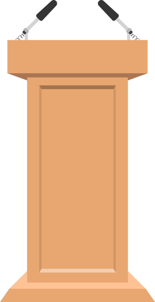ilustração de design de clipart de púlpito realista png