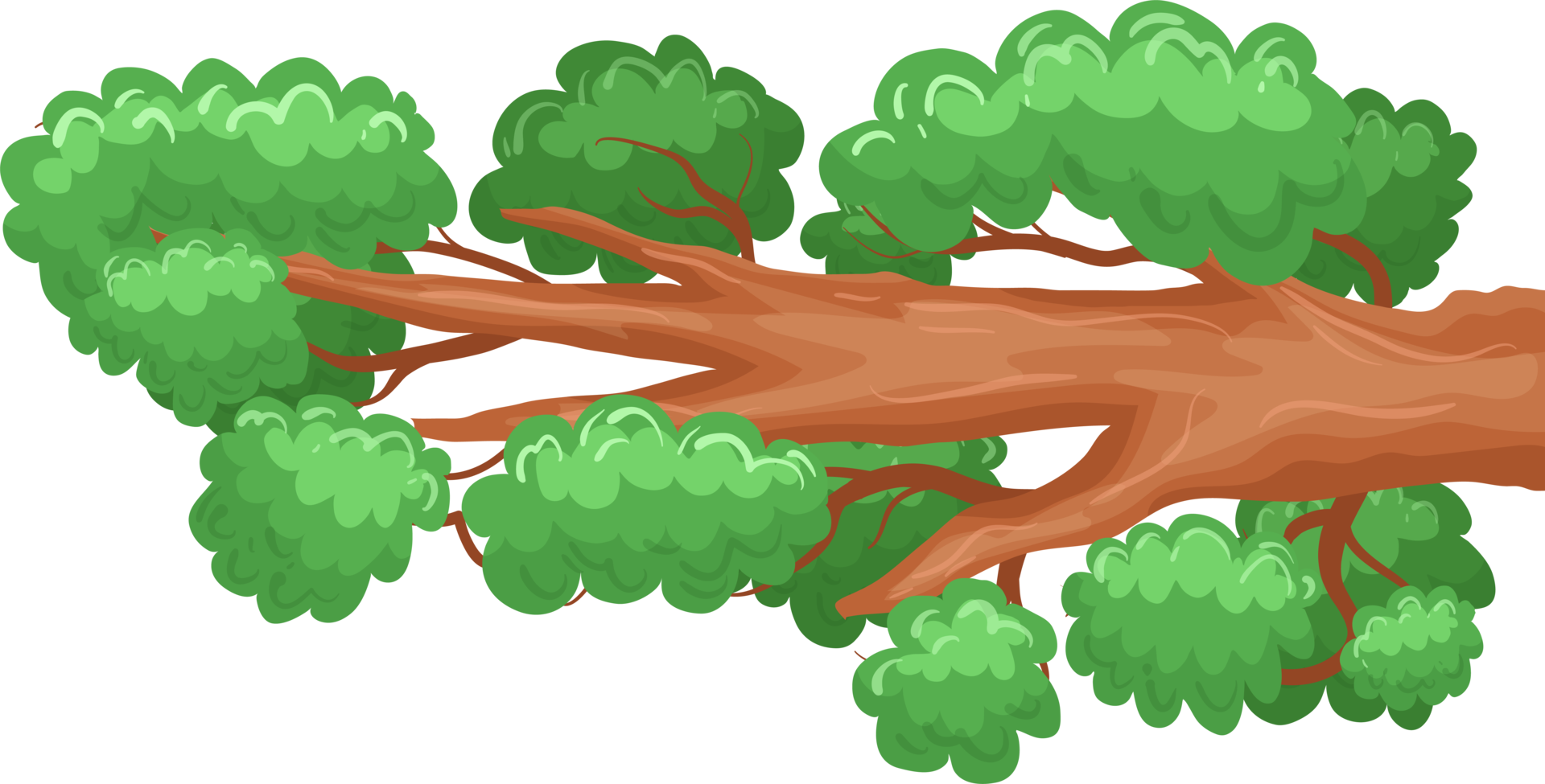 Ilustración de diseño de imágenes prediseñadas de rama de árbol png