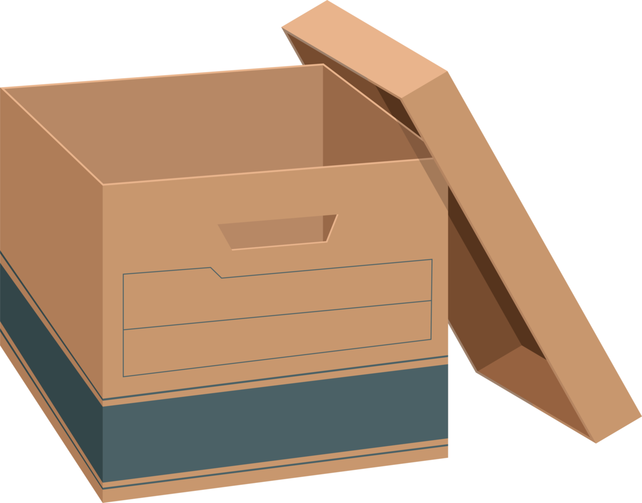 ilustración de diseño de imágenes prediseñadas de caja de almacenamiento png