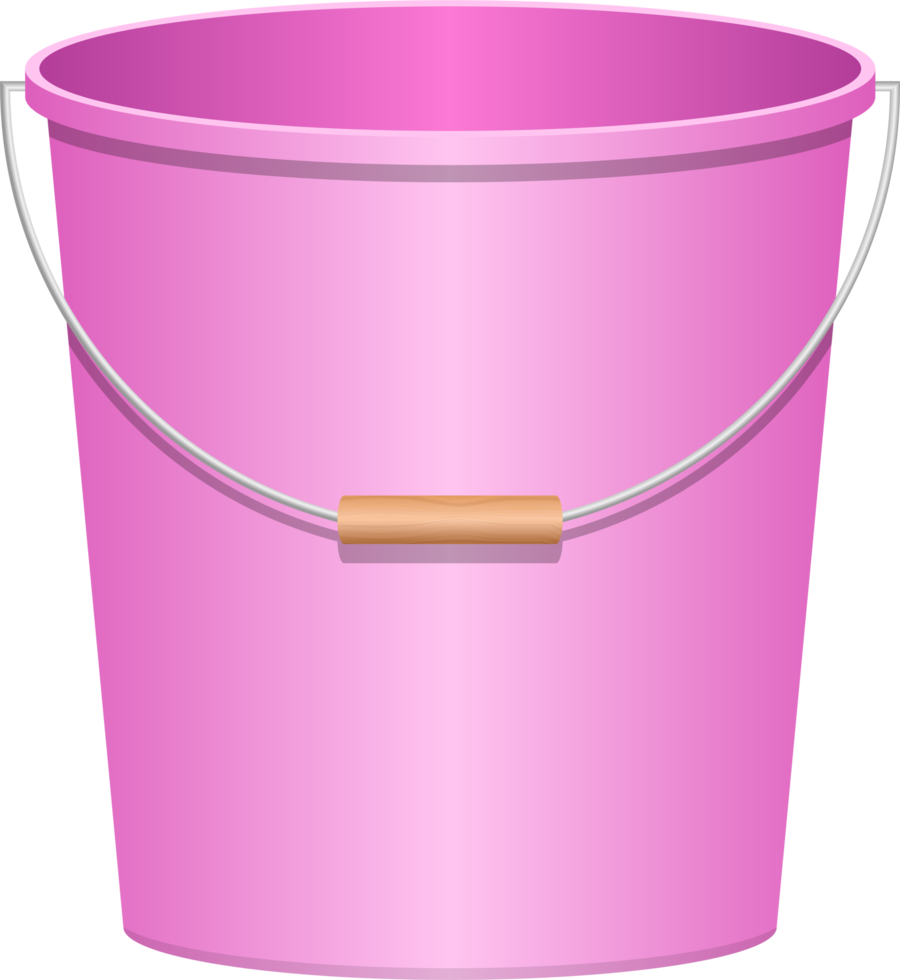 Realistic bucket clipart design illustration png