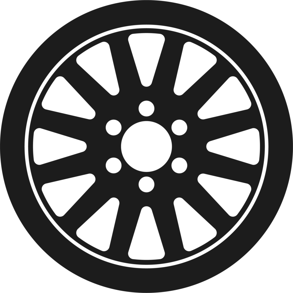 Car tyre clipart design illustration png