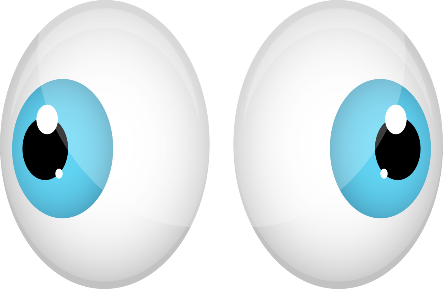 ilustração de design de clipart de olhos de desenho animado png